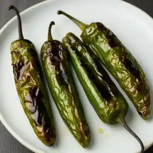 Roasted Jalapeno: The Ultimate Guide to Flavorful, Fire-Roasted Peppers 11 Roasted jalapeno peppers with blistered skin on plate